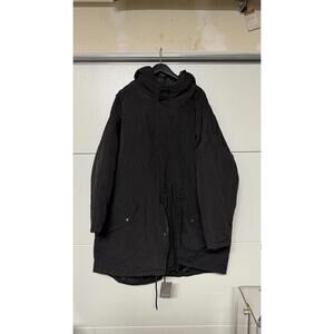 ASOS Black Padded‎ Parka Jacket Men’s XXL Hooded Winter Coat